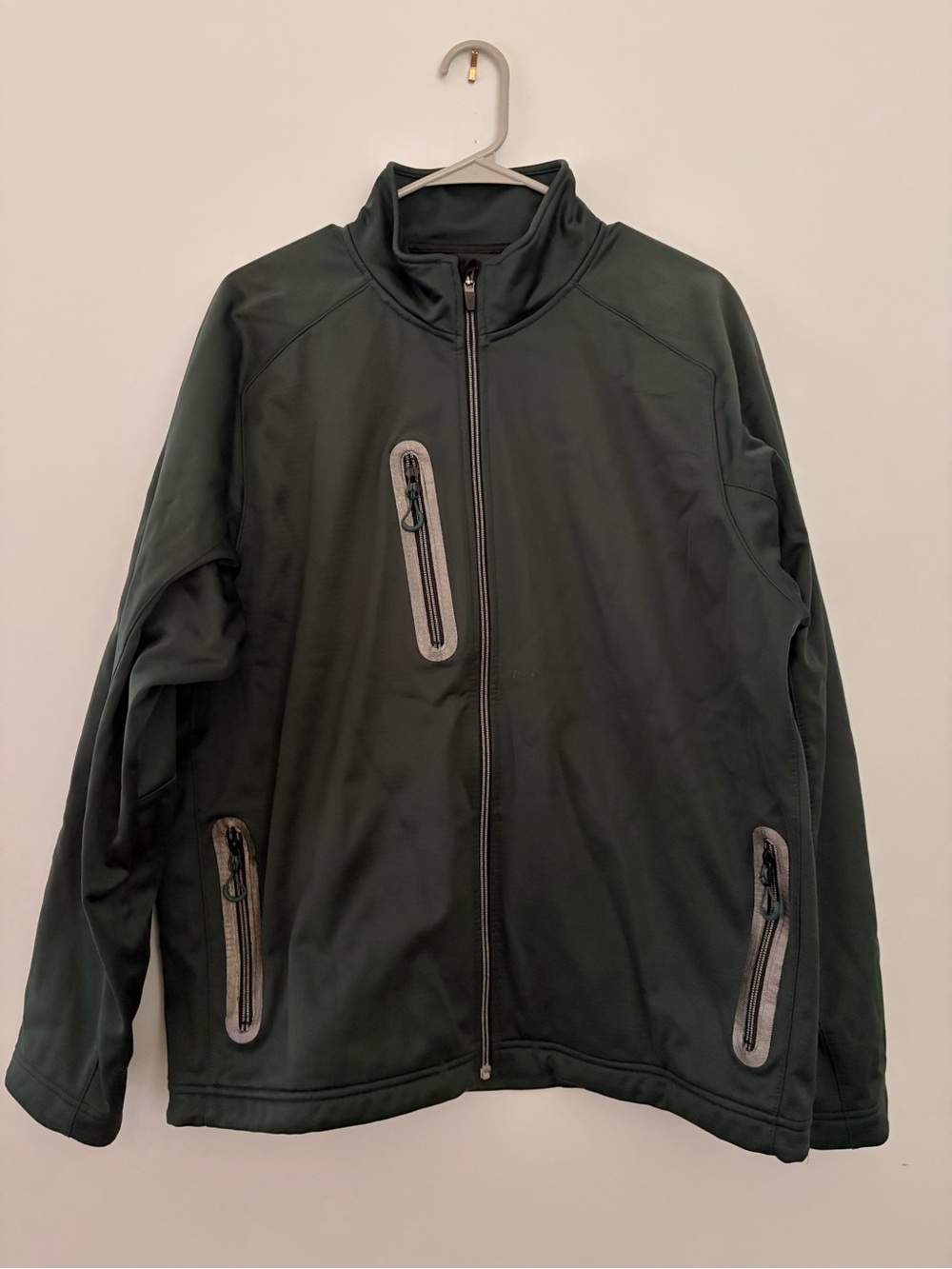 Men's zero restriction Dark Green Full-Zip Jacket